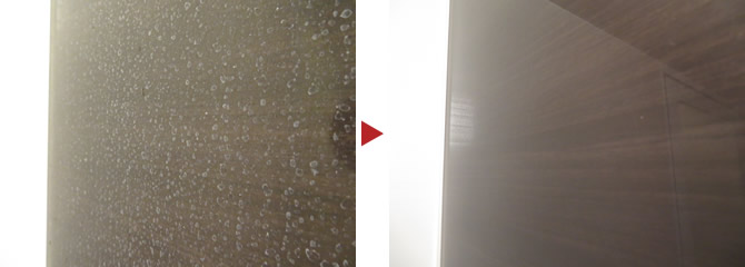 浴室壁面のクリーニング例