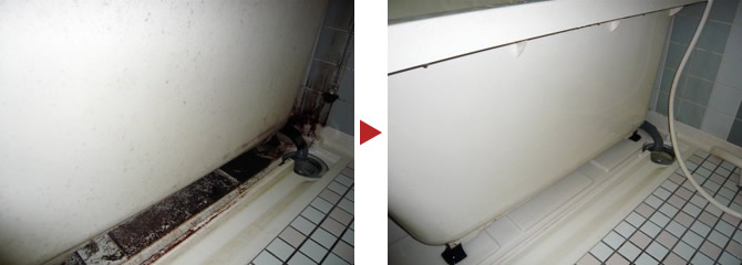 御影石浴室 特殊クリーニング施工例写真