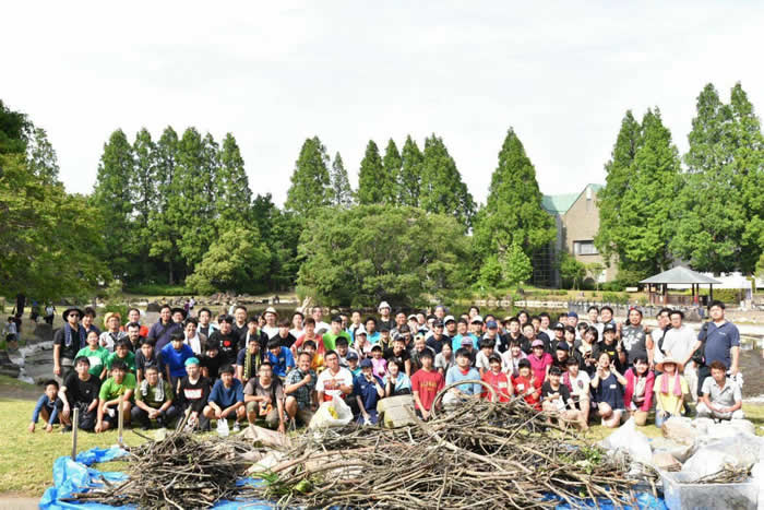 春日部市昭和公園のボランティア活動に参加